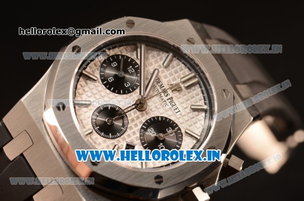 Audemars Piguet Royal Oak Chronograph White Dial With Blue Sub Dial Strap Swiss Valjoux 7750 26331ST.OO.1220ST.01 - Click Image to Close